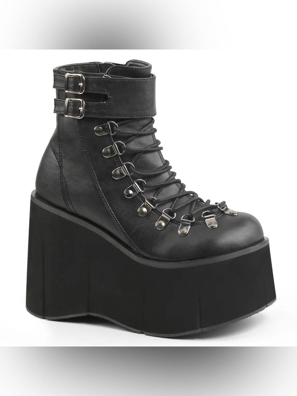 Demonia Kera 21 Ankle Platform Boot Black Size 10
